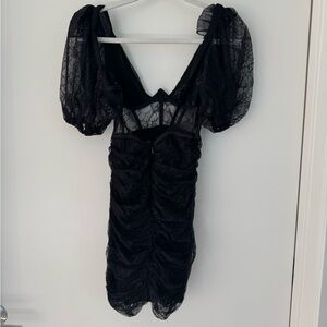 For Love and Lemons black lace dress